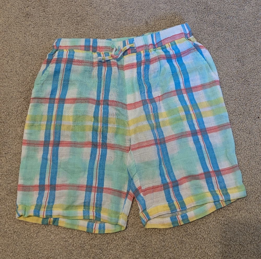 Tulabee Colorful Plaid Shorts/ Boy 5T/ Nwt
